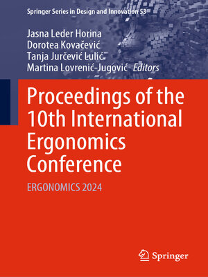 cover image of Proceedings of the 10th International Ergonomics Conference